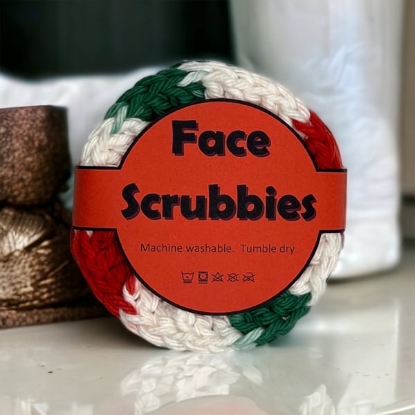 Reusable Crocheted Face Scrubbies