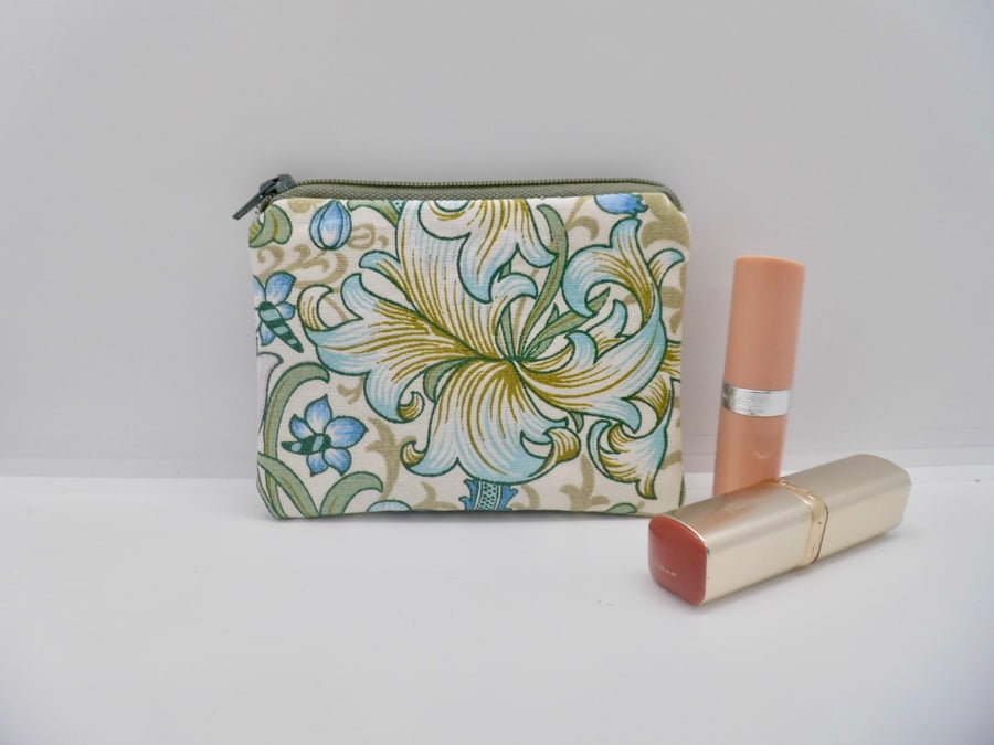 Coin purse in William Morris Golden Lily floral
