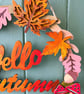 Hello Autumn - Wooden Wreath  - Image 3