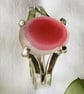 Handcrafted Sterling Silver Seaham Multi Sea Glass Ring – Rare Pinks & White.  - Image 7