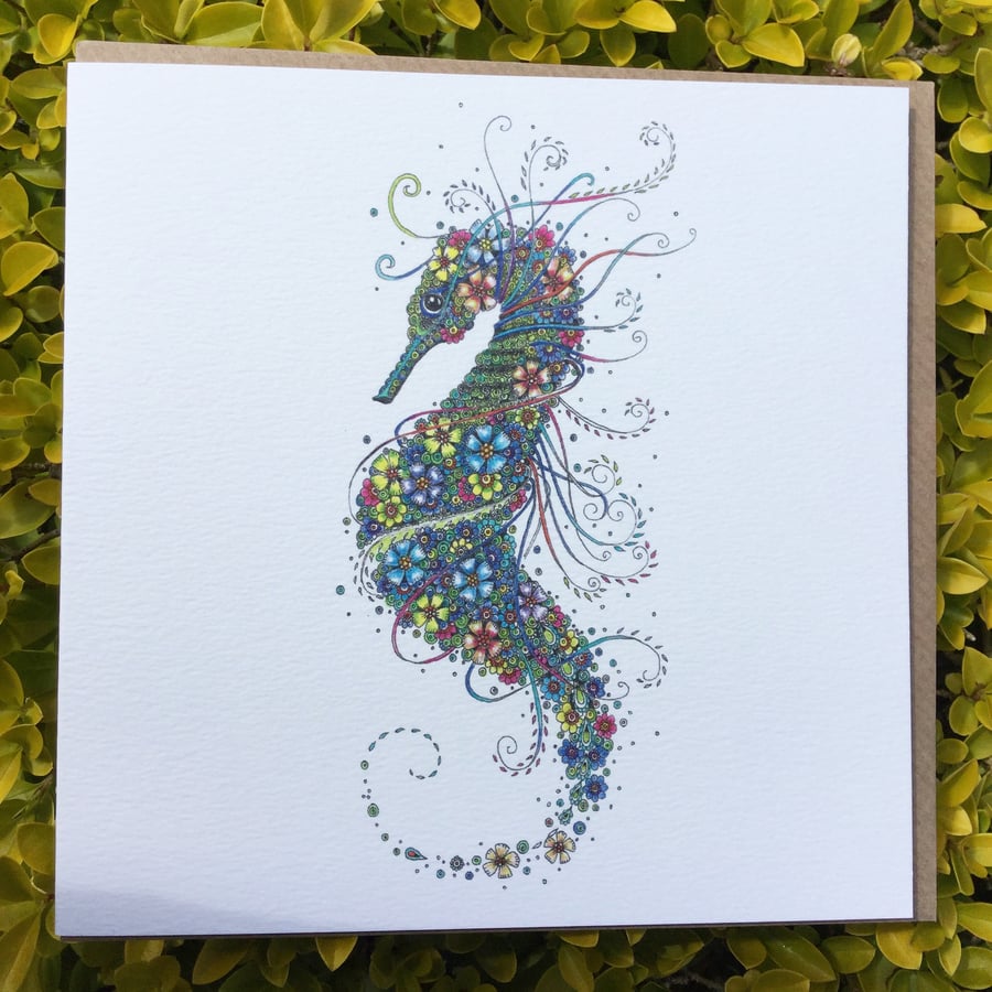 Seahorse Greeting card