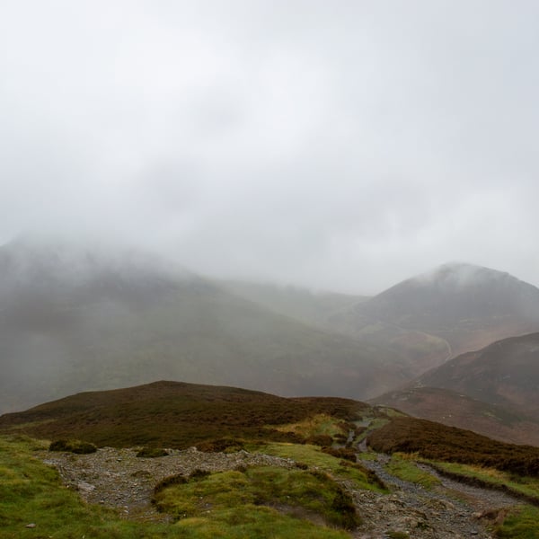 Lake District Greeting Card - Birthday Card - Barrow - Causey Pike - Keswick