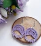 Micro Crochet Gemstone Statement Earrings - Image 3