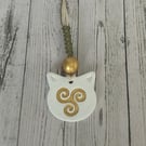 Celtic Clay Triskelion Talisman –  Essential Oil Diffuser - Car or Home