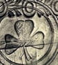 Textured Ceramic Plaque: Lion and Clover - Image 4