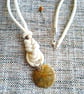 Cream Rope Long Crazy Lace Agate Pendant Necklace 32 - 34 Inch - Image 3