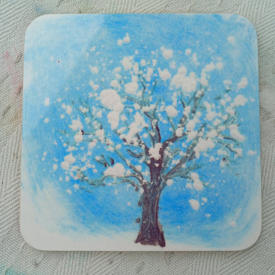 Art coasters blossom 