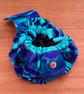 Paua Shell Lay Flat Makeup Bag - Drawstring Cosmetic Organiser - Image 6
