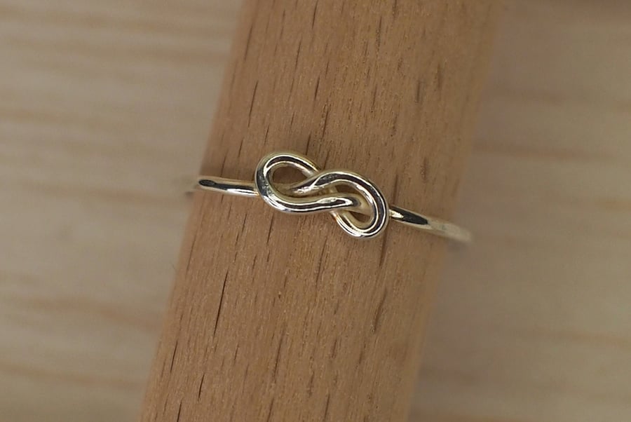 Sterling Silver Infinity Love Knot ring - made to order for you