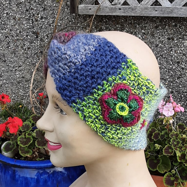 Ear warmers. Adult ear warmer. Twisted headband.  Free First class UK postage