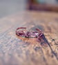 Handcrafted Copper Rose Vine Bangle - Medium, Adjustable  - Image 3