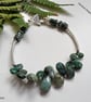 Designer Genuine Raw Emerald Bracelet  - Image 4