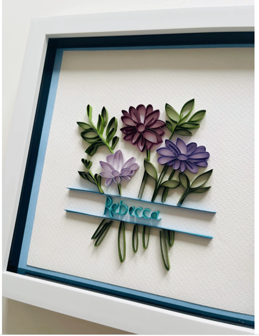 Handmade Personalised Paper Flower Bouquet