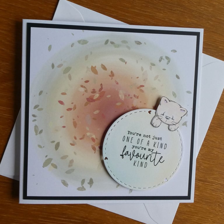 Cat Card - Birthday, Anniversary, Valentines Day