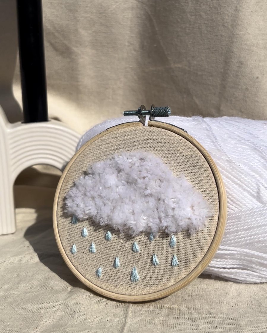 Fluffy Cloud 3D Embroidery 