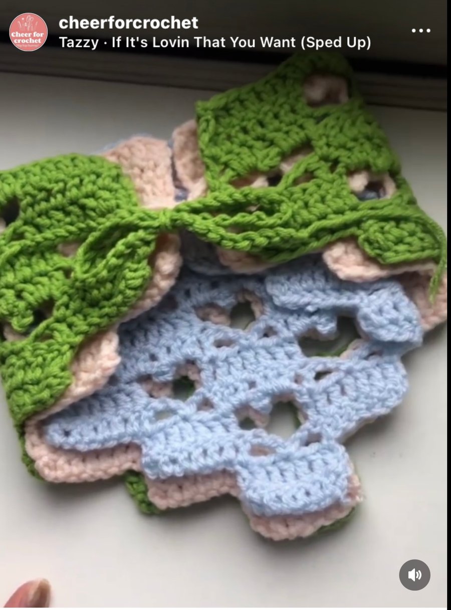 Crochet love heart bandanas made with cotton wool (very soft)