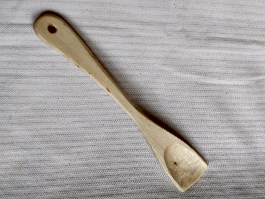 Spatula Wood Natural Sycamore for Stir Fry cooks utensil 