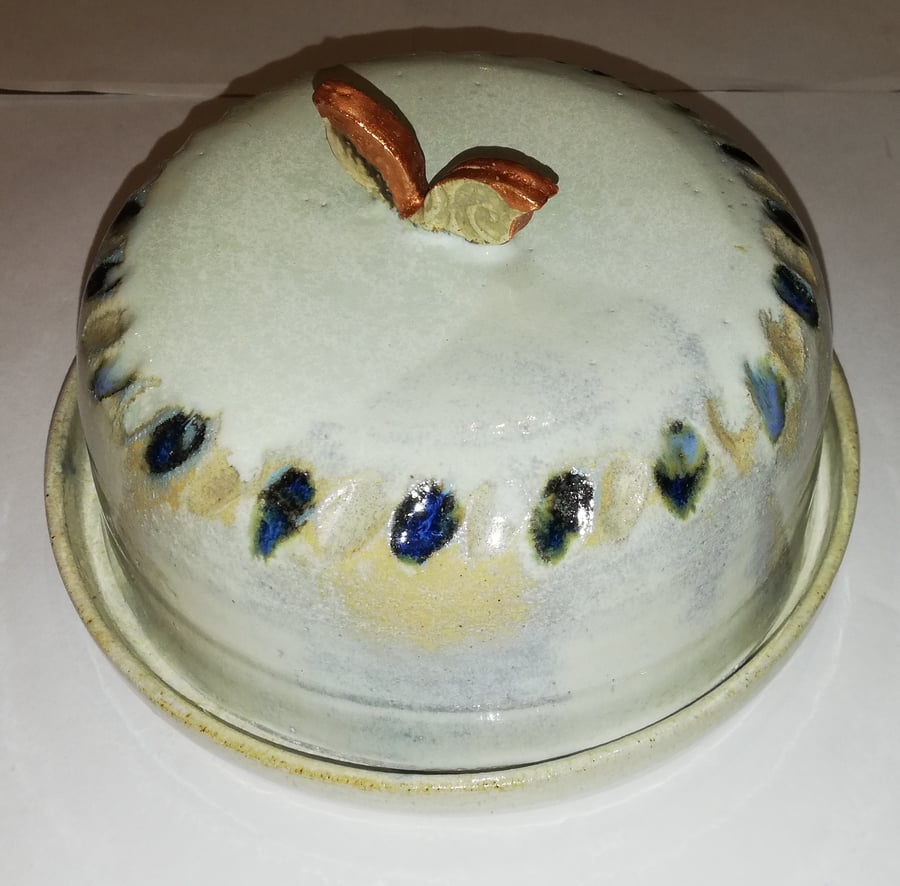 Gorgeous and delightful ceramic cheese or butter dishes