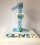 Personalized 1st Birthday Plaque: Wooden Number Keepsake, Rabbit Decor - Image 4