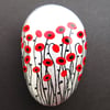 Poppy Painting, Rock Art, Red Poppies Gift, Hand Painted Stone, Flowers Rock