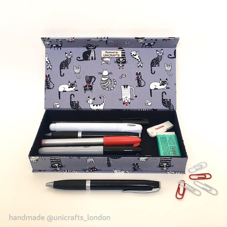 Kitty Cat Handmade Pencil Case 