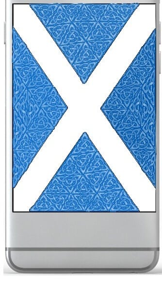 Celtic Saltire Cut Decal