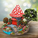 Bridge Cottage - Indoor Handmade Fairy House