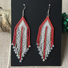 Beaded Fringe Earrings