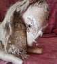 Textile art sculpture, Unicorn, mythical, fantasy art. OOAK art, unicorn - Image 1