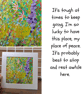 Wildflower acrylic painting - impasto - letterbox gift - mounted - semi abstract - Image 2