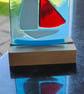 Sail Boat Glass Panel