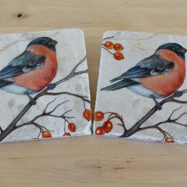 Marble 'Bullfinch' Coasters