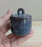 Summer Seconds Small purple lidded pot