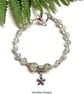 Designer Faceted Mystic Prehnite Gemstone Bracelet  - Image 8