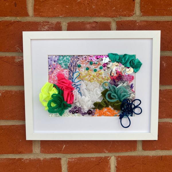 Coral Reef Textile Art  No 2 