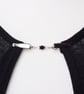 Black and clear bead sweater clip - cardigan guard - Shawl or pashmina clasp  - Image 1