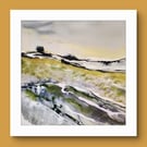 "Fields of silence"  is an original watercolour landscape