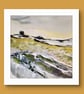 "Fields of silence"  is an original watercolour landscape