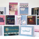 Mixed Assortment of 13 Handmade Christmas Cards – Each One Unique!