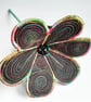 Flower Black Textile Art Flower - Image 1