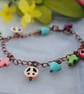 Howlite charm bracelet-boho, beach & surfer style - Image 4