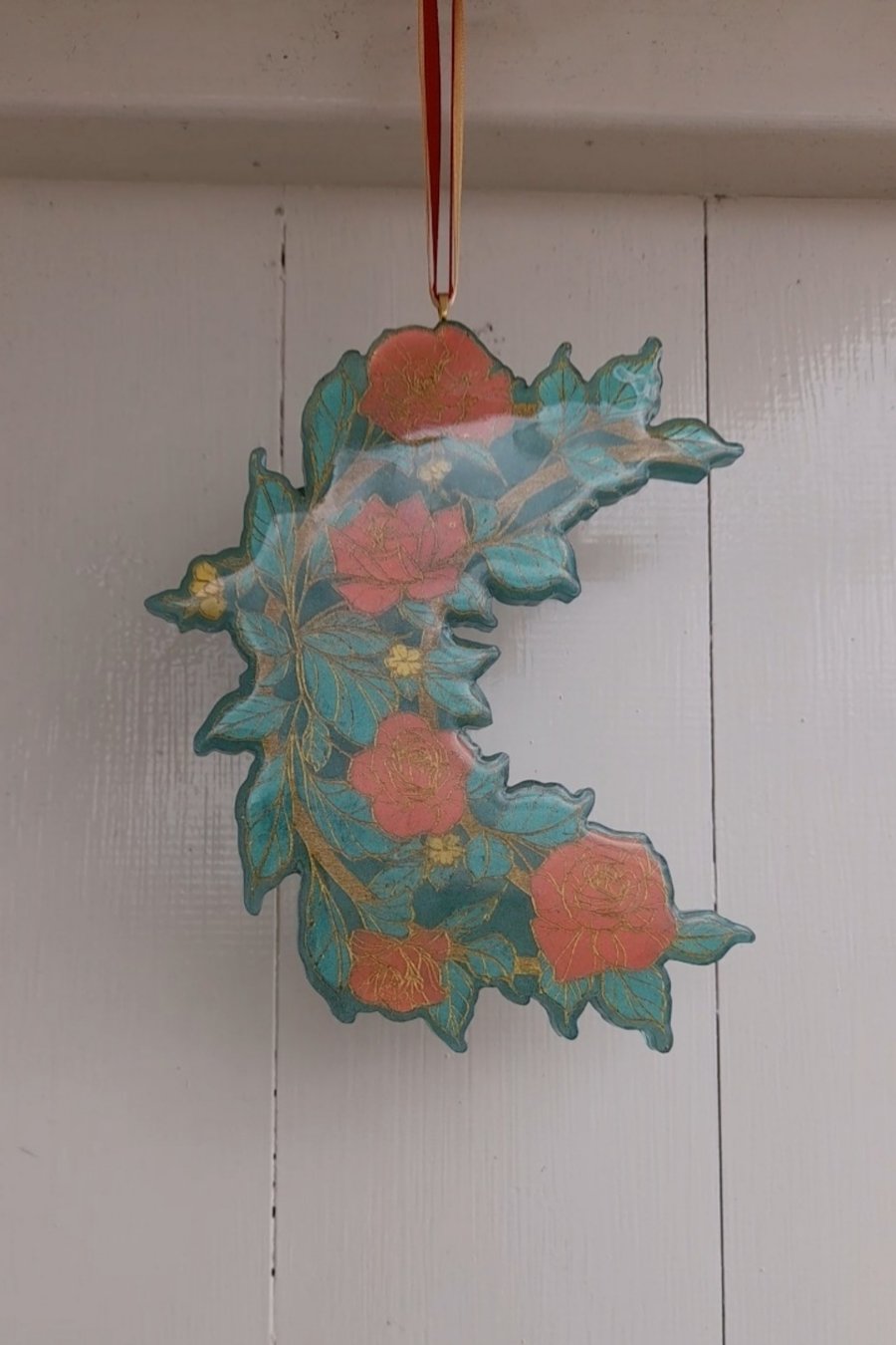 Floral Moon Hanging Wall Decor