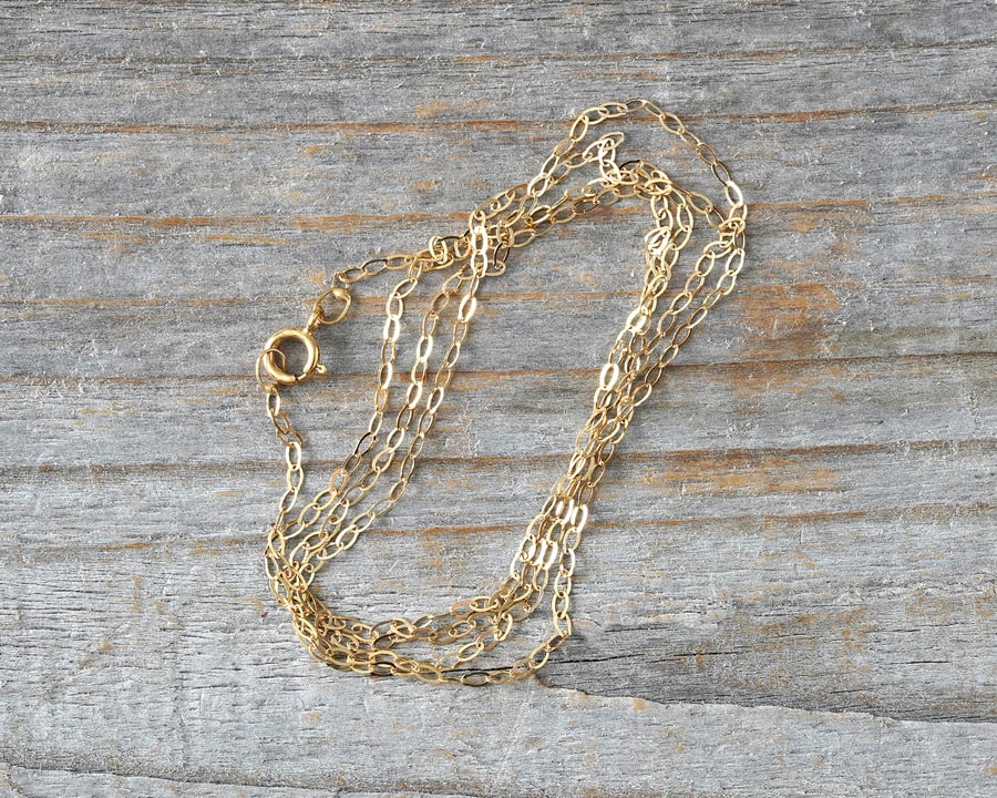 9ct gold trace chain hotsell