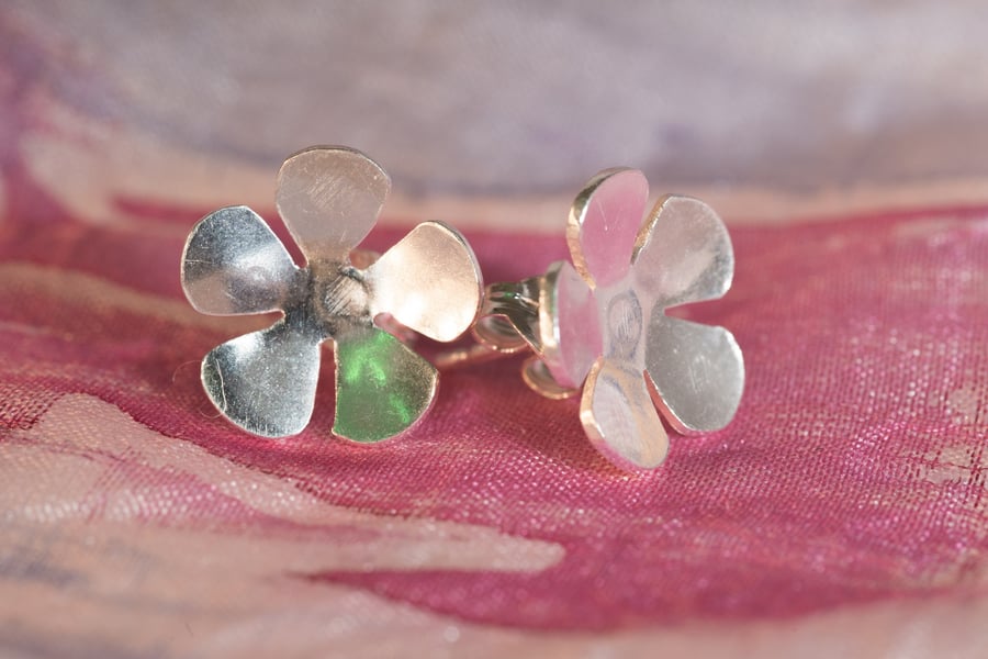 Wild Flower Studs, Handmade in Wales with love