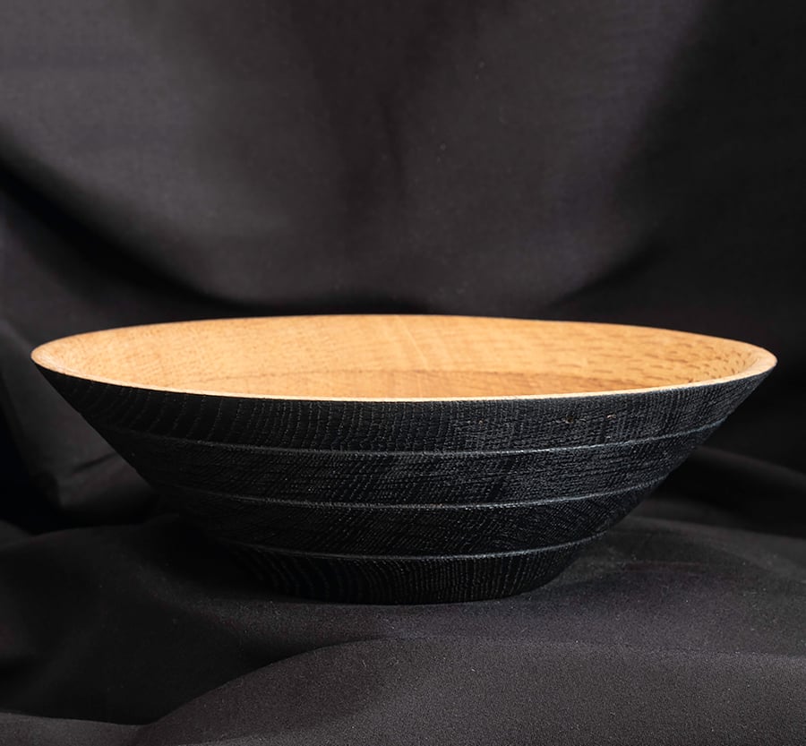 Recycled oak bowl W200mm by H60mm