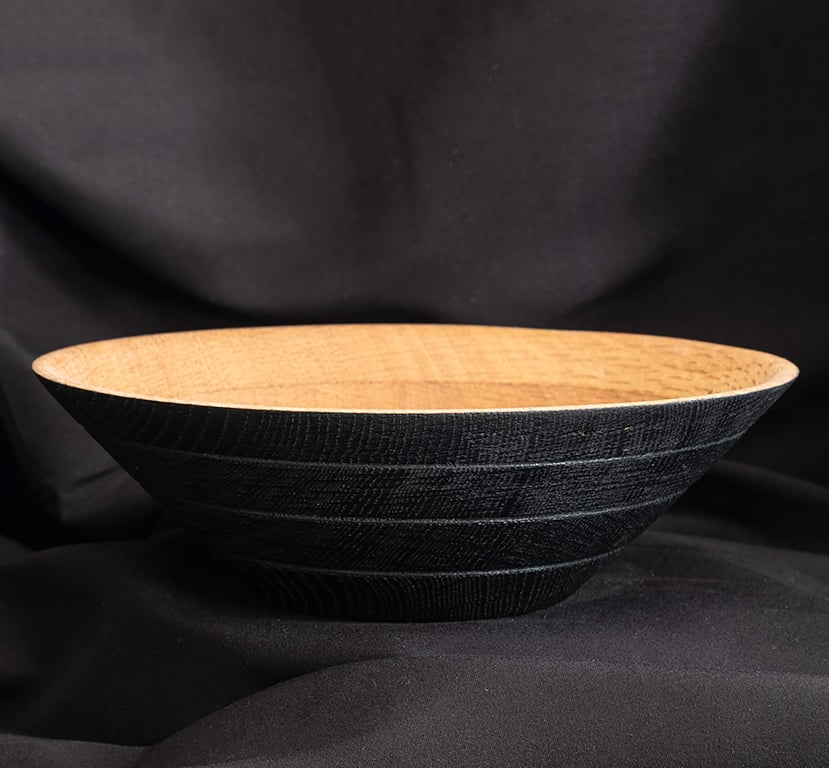 Recycled oak bowl W200mm by H60mm