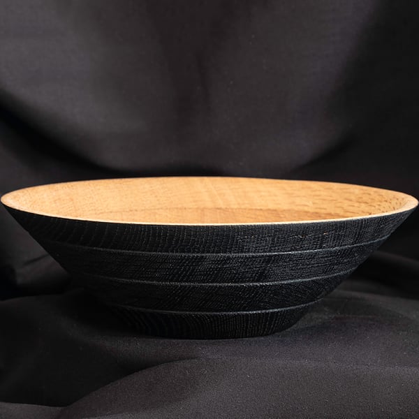 Recycled oak bowl W200mm by H60mm