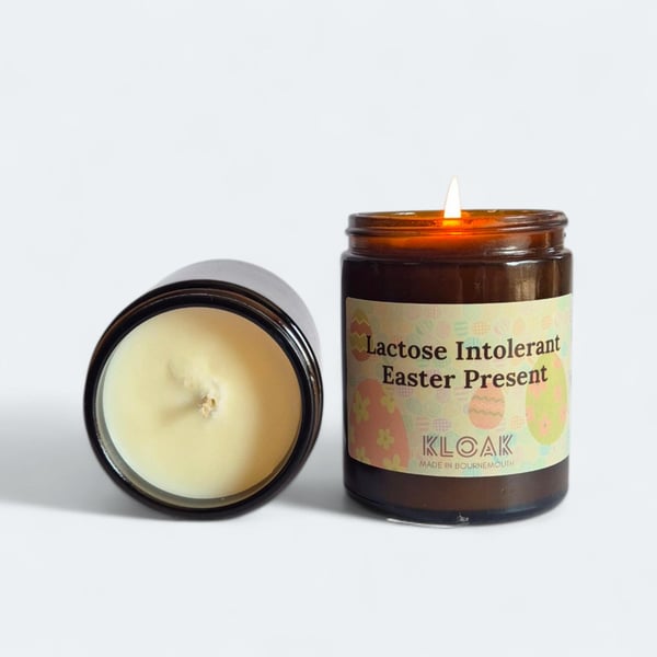 Lactose Intolerant Easter Present Candle
