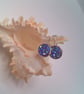 Blue Faux Druzy Lever Back Earrings, Gift for Her, Faux Druzy Earrings, Earrings - Image 9