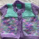 Short sleeved baby cardigan